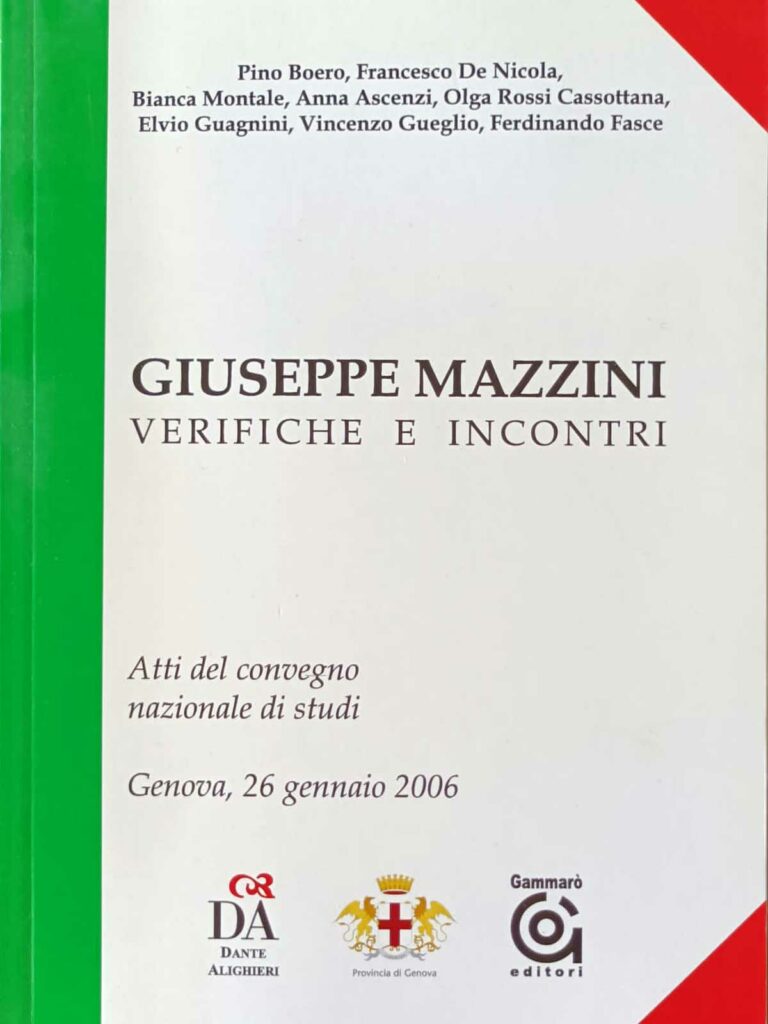 Verifiche e Incontri - Giuseppe Mazzini